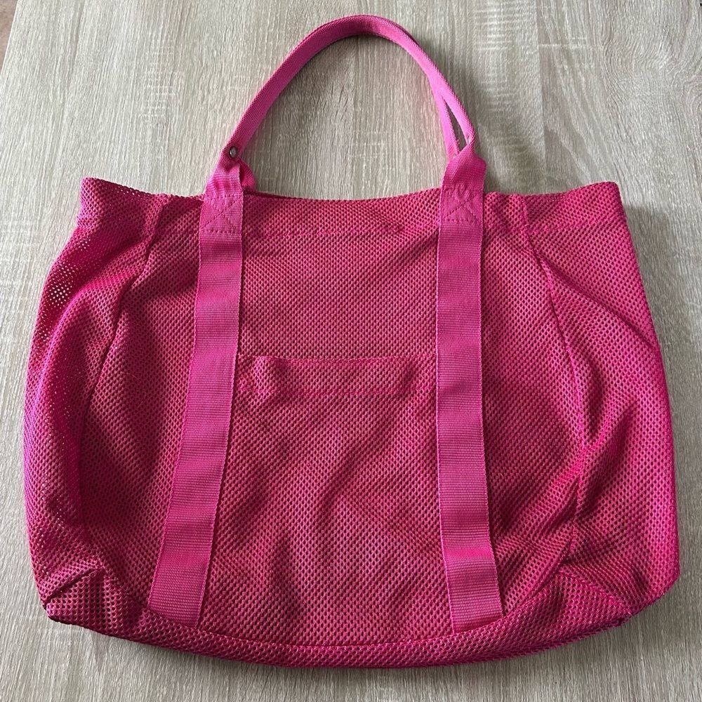 PREOWNED … Spacious Pink Mesh Tote Bag